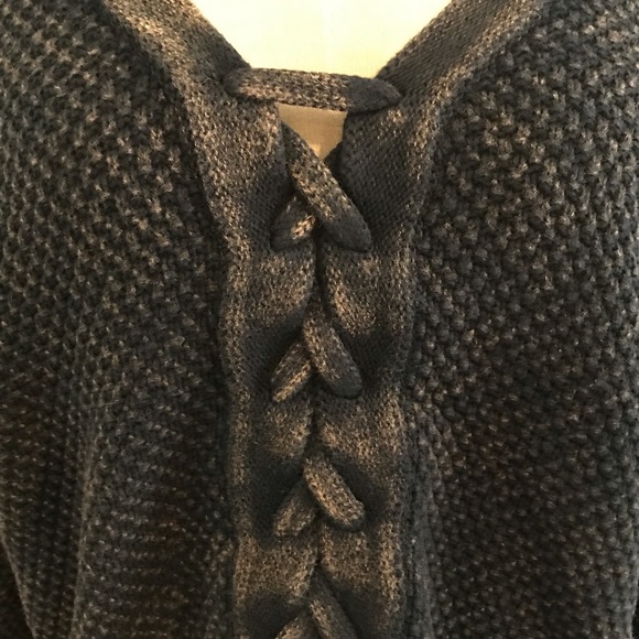 Very J acid wash thermal Waffle Knit slouchy top - Picture 6 of 8